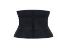 Black 3XS Short Torso Waist Trainer Latex Tummy Trimmer With Zipper
