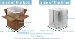 Foil Insulated Box Liners for 12x12x12 Box Size -Pack of 5 Insulated Shipping