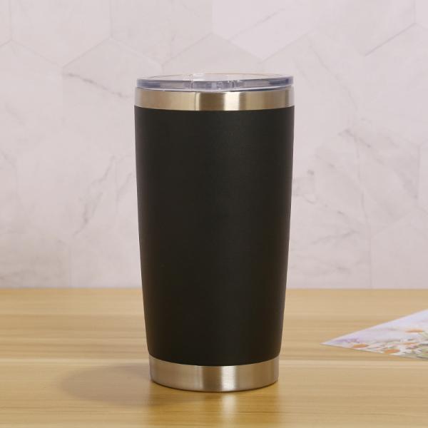 20Oz Travel Tumbler Cup Double Wall Vacuum Insulated Stainless Steel Coffee Cup With Lid