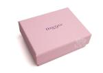 Pink Necklace And Earring Jewelry Gift Box OEM Custom Logo With Sponge