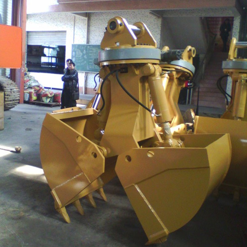 QC Control Customize 22Ton 1.2m3 OEM Length Excavator Clamshell Bucket with Direct Supply and 24Hours Online After-sales Service