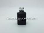 hot sale black matte powder coating gel polish bottle 11ml square shape popular