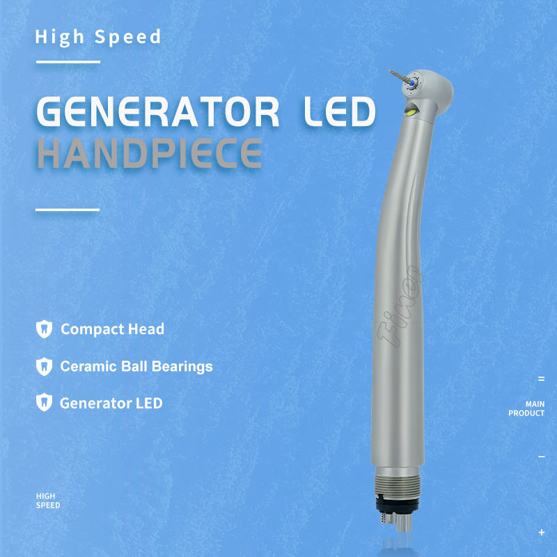 Dentistry Equipment High Speed Turbine Dental Fast Handpiece With Generator Led Light