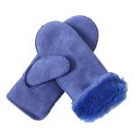 shearling lamb fur leather gloves hand sewing lady mitten gloves