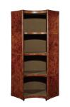 living room Home Office Bookcase Genuine Leather Coner Plywood Frame With