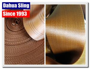 Wholesale 6 Ton Brown Heavy Duty Webbing Roll For Webbing Tie Down Straps 6 Stripes from china suppliers