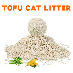Wholesale High Absorption Odor Free Cat Litter White Biodegradable Tofu Cat Litter from china suppliers