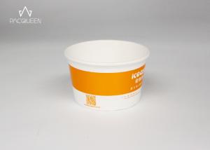 Wholesale Small Customized Paper Sundae Cups , Gelato Paper Cups Food Grade from china suppliers