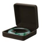 Brown Printing Jewelry Velvet Box Elegant Design For Ring / Bangle Gift Storage