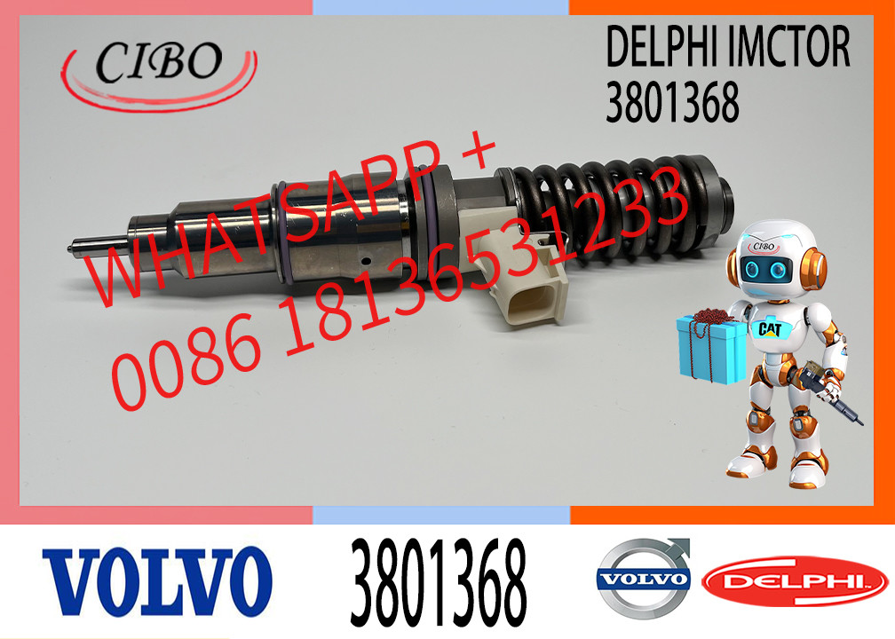Diesel Fuel Injector 3801368 21379931 Injector EC330B DA25D DA30D EC460B Diesel Parts MD13 Fuel Injector 308-1368 21379931