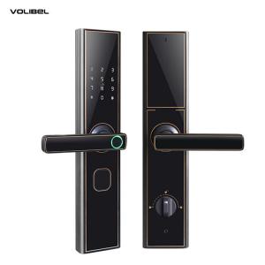 Wholesale 300mm Fingerprint Gate Lock FCC Black Digital Door Lock For Home Hotel from china suppliers