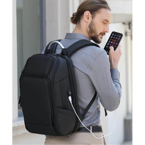 New custom logo large capacity anti theft laptop bag waterproof bag with USB interface business travel Backpack