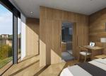 Lightweight Luxury Prefabricated Houses / Aluminum Prefab Homes For Hotel