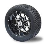215/35-12 Street Tyres and 12 Inches Golf Cart Rims 4 PLY DOT Rated