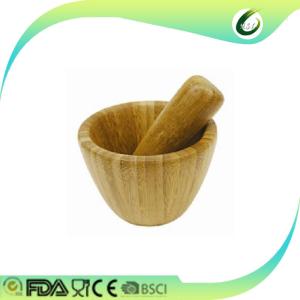 Wholesale Formaldehyde Free Bamboo Mortar And Pestle Kitchen Garlic Pugging Pot from china suppliers