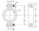 Cable Suspension Adjustable Galvanized Steel Embrace Hoop