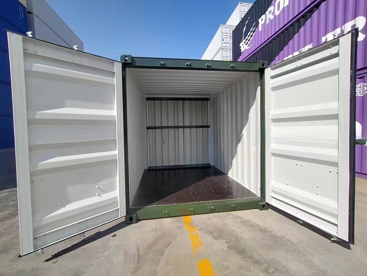 10ft 10 feet 10 foot Stainless CSC Plate Dry Storage Shipping Container Easy Open Personal Door 14.9CBM Capacity
