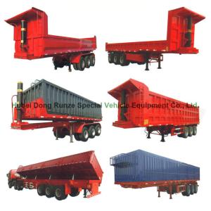 Wholesale Heavy Duty U Shape End Tipping Rear Dump Semi Trailer For Truck 35 - 45 Ton from china suppliers