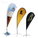 Polyester Flying Teardrop Beach Flag , Swil Promotional Teardrop Banners