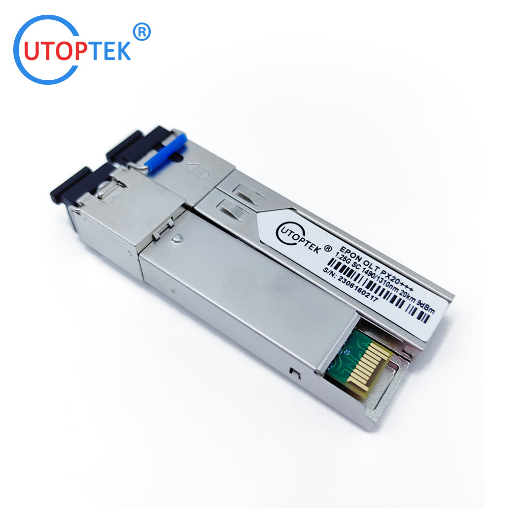 EPON OLT PX20++++ >9.5dBm 1.25Gbps SFP Tx1490nm/Rx1310nm with SC 20km for V-Sol/ODI/Hioso equipment