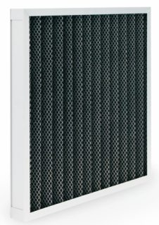 Flat Type Green Bag Air Filters With Double Sided Metal Mesh Folding
