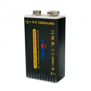 Wholesale 1000mAh 9 Volt Rechargeable Battery With Charger Type C Fast Charging from china suppliers