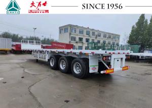 Wholesale BPW Axle Carbon Steel 40ft Flatbed Trailer With Front Wall from china suppliers