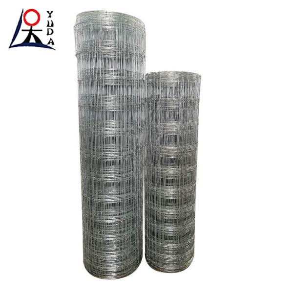 Galvanized Cattle Field Metal Fence Hinge Joint Woven Animal Farm Iron Wire