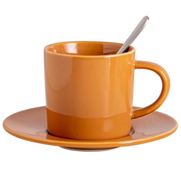 Ceramic Nordic Style Mug For Business Gifts 7.8oz 230ml Mug And Saucer Porcelain