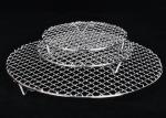 Non Stick Stainless Steel BBQ Grill Mesh 20 Inch Round Grill Grate