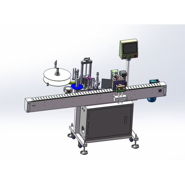 High Speed SUS304 Automatic Round Bottle Labeling Equipment Application Machine