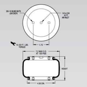 Wholesale W01-358-7751 Firestone Air Spring W01-358-7592 Air Ride Suspension Style 160 from china suppliers