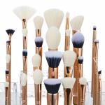 Jessup T400 Pro Makeup Brushes Set 30pcs Rose Gold Color