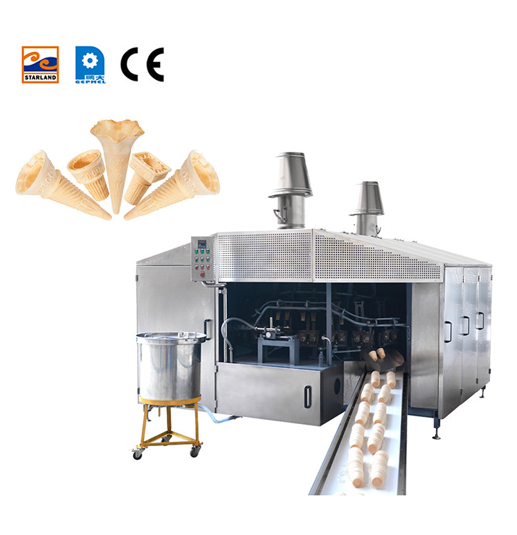 28 Baking Plates 0.75kw Ice Cream Waffle Cone Maker Ice Cream Cone Machine