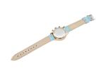 Leather Strap Alloy Ladies Wrist Watch Quartz Movt Stainless Steel Back Cover