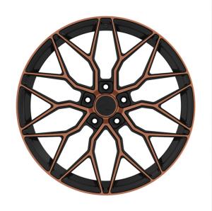 Wholesale 18 inches black Brown polish 5 * 112 aluminum alloy forged car wheels from china suppliers