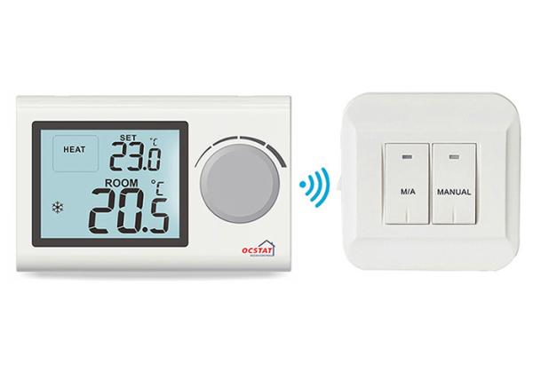 Water Heating System Wireless Digital Room Thermostat , Rf Boiler Heat