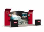 Advertising Portable Trade Show Booth Displays Indoor Time Saving Floor Standing