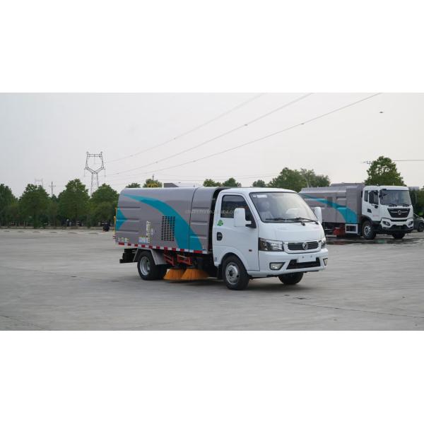 Dongfeng road sweeper truck side view