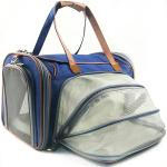Soft Sided Pet Carrier Handbag , Eco Friendly Breathable Pet Travel Bags