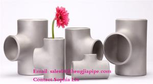 Wholesale ASME B16.9 straight tee with material CS AS SS from china suppliers