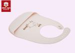 Unisex Soft Silicone Bib , Waterproof Drool Bibs 100% Silicone Material 22*27cm
