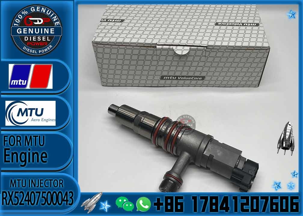 Diesel Engine Fuel injector common rail parts injector RX52407500043 FOR MTU 4000 ENGINES