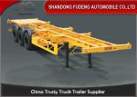 BPW axle 40ft skeletal container trailer air bag Suspension container trailer