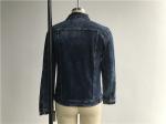 Dark Mottled Wash Mens Denim Jacket And Jeans / Denim Jean Jacket TW76378