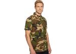 Camouflage Button Army Military Uniforms / Short Sleeve Camo Print Shirt