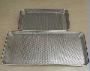 Wholesale Food Grade SS Trays / Perforated punched metal mesh Stainless Steel Tray from china suppliers