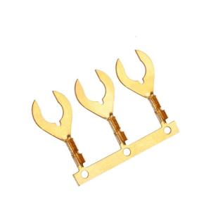 Wholesale ISO9001 Crab Foot 5.3mm Brass Y Shaped Terminal Block from china suppliers