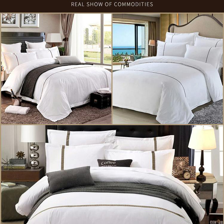 Hotel Bed Linen Set and Towels Enhance Your Guests' Stay with Embroidered Comfort