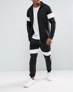 Wholesale Contract Colors Mens Slim Fit Tracksuits , Custom Sports Sweat Suits Autumn from china suppliers